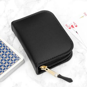 Treat Republic Leather Single Playing Cards Case in Black Black Treat Republic Leather Single Playing Cards Case in Black Black