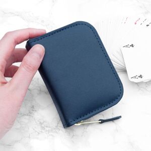 Treat Republic Leather Single Playing Cards Case in Navy Navy Treat Republic Leather Single Playing Cards Case in Navy Navy