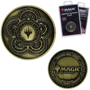 Magic The Gathering Collectible Coin - Limited Edition Metal Coin for MTG Fans & Collectors - Official WOTC Fantasy Game Memorabilia & Gift Metallic Gold Magic The Gathering Collectible Coin - Limited Edition Metal Coin for MTG Fans & Collectors - Official WOTC Fantasy Game Memorabilia & Gift Metallic Gold