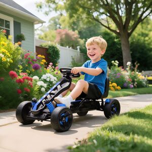 AIYAPLAY Pedal Go Kart with Automatic Clutch, for Ages 3-6 Years in Blue Blue AIYAPLAY Pedal Go Kart with Automatic Clutch, for Ages 3-6 Years in Blue Blue