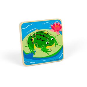 Bigjigs Toys Frog Lifecycle Puzzle - 4 Piece Chunky Puzzle Multicolor Bigjigs Toys Frog Lifecycle Puzzle - 4 Piece Chunky Puzzle Multicolor