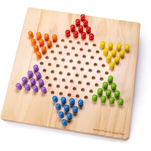 Bigjigs Toys Chinese Chequers Wooden Checkers Board Game Multicolor Bigjigs Toys Chinese Chequers Wooden Checkers Board Game Multicolor