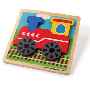 Bigjigs Toys Chunky Lift-Out Puzzle - Train Multicolor Bigjigs Toys Chunky Lift-Out Puzzle - Train Multicolor