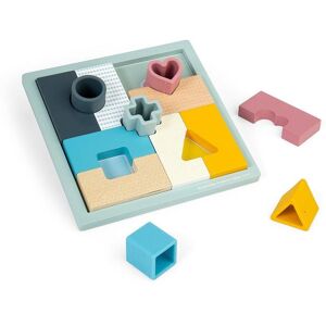 Bigjigs Toys 2-in-1 Wooden Mosaic Puzzle & Shape Matching Game Multicolor Bigjigs Toys 2-in-1 Wooden Mosaic Puzzle & Shape Matching Game Multicolor