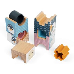 Bigjigs Toys Arctic Tower Puzzle - 9 Piece Wooden Stacking Toy & Shape Sorter Multicolor Bigjigs Toys Arctic Tower Puzzle - 9 Piece Wooden Stacking Toy & Shape Sorter Multicolor