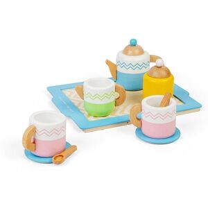 Bigjigs Toys Wooden Tea Tray Set Multicolor Bigjigs Toys Wooden Tea Tray Set Multicolor