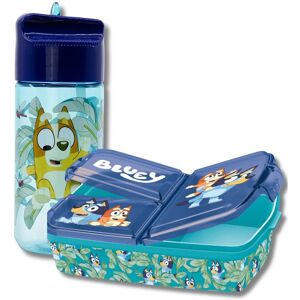 Bluey Lunch Set With Bottle in Blue Blue Bluey Lunch Set With Bottle in Blue Blue