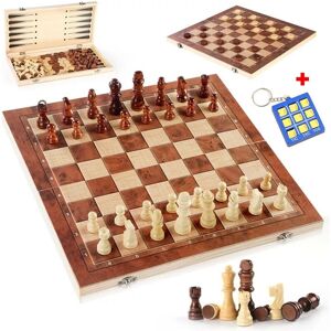 Hinsinc XL Large 39cm Chess Wooden Set Folding Chessboard Pieces Wood Board Chess Board Multicolor Hinsinc XL Large 39cm Chess Wooden Set Folding Chessboard Pieces Wood Board Chess Board Multicolor