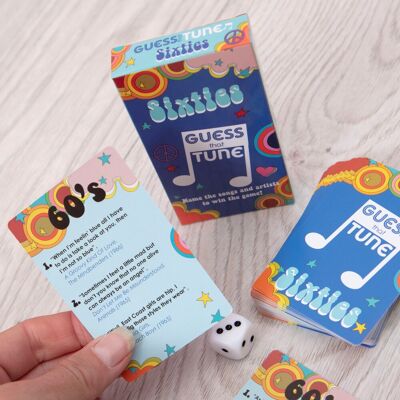 Boxer Gifts Sixties Edition Guess That Tune - Music Trivia Game in Clear Clear Boxer Gifts Sixties Edition Guess That Tune - Music Trivia Game in Clear Clear