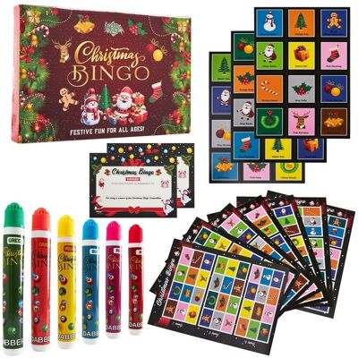 kreativekraft Christmas Bingo Game Multicolor kreativekraft Christmas Bingo Game Multicolor