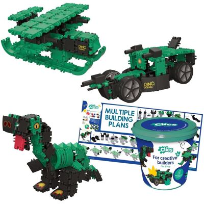 Clics Dino World 6-in-1 Constructive Toy - Sustainable Playset for Ages 4+ Clics Dino World 6-in-1 Constructive Toy - Sustainable Playset for Ages 4+