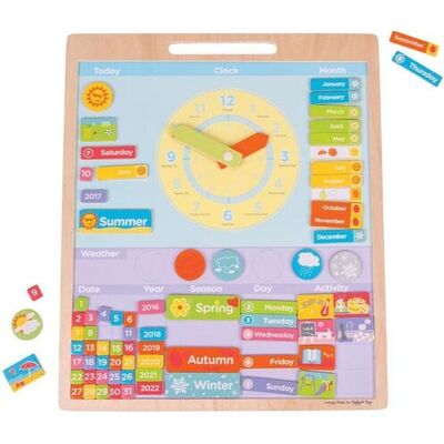 Bigjigs Toys Magnetic Weather Board - Weather Calendar Educational Toy Bigjigs Toys Magnetic Weather Board - Weather Calendar Educational Toy
