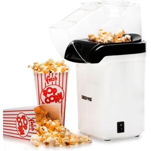 Geepas 1200W Electric Popcorn Maker Machine Fat Free Hot Air Large Popper in White White Geepas 1200W Electric Popcorn Maker Machine Fat Free Hot Air Large Popper in White White
