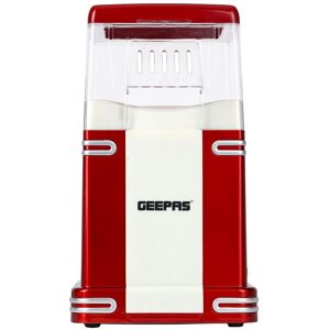 Geepas 1200W Popcorn Maker Machine Retro Hot Air Fat-Free Popcorn Popper in Red Red Geepas 1200W Popcorn Maker Machine Retro Hot Air Fat-Free Popcorn Popper in Red Red