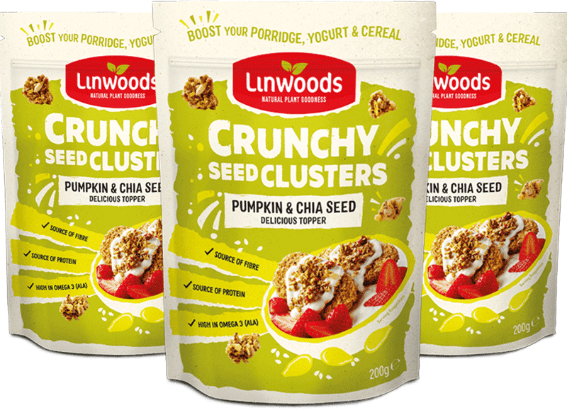 Linwoods Crunchy Seed Clusters Pumpkin & Chia Bundle (x3 200g)