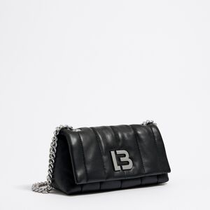 BIMBA Y LOLA Small black nappa leather bag flap BLACK UN adult