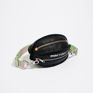 BIMBA Y LOLA Small black leather Pelota bag BLACK UN adult