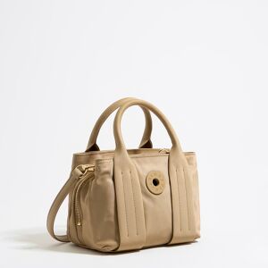 BIMBA Y LOLA Small tan nylon handbag TAN UN adult