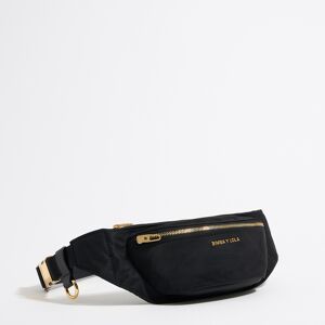 BIMBA Y LOLA Black nylon bumbag BLACK UN adult