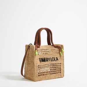 BIMBA Y LOLA Small natural raffia tote bag NATURAL UN adult