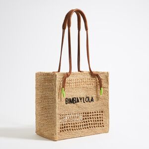 BIMBA Y LOLA Large natural raffia tote bag NATURAL UN adult