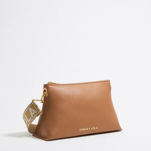 BIMBA Y LOLA Small honey leather trapezium bag HONEY UN adult