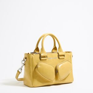 BIMBA Y LOLA Medium topaz yellow leather Pocket tote bag TOPAZ YELLOW UN adult