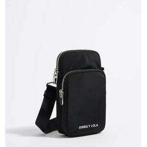 BIMBA Y LOLA Mini black nylon crossbody bag BLACK UN adult