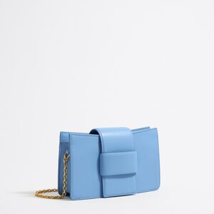 BIMBA Y LOLA Mini blue leather crossbody bag BLUE UN adult