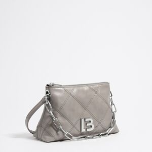 BIMBA Y LOLA Small gray-green leather trapezium bag GREENISH GREY UN adult