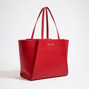 BIMBA Y LOLA Large red leather shopper bag RED UN adult