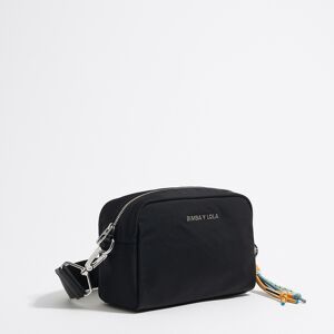 BIMBA Y LOLA Small black nylon crossbody bag BLACK UN adult