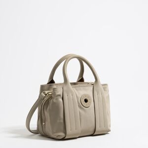 BIMBA Y LOLA Small light khaki nylon handbag LIGHT KHAKI UN adult