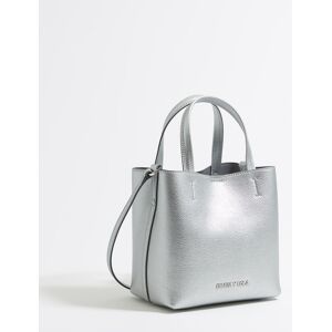 BIMBA Y LOLA Small silver leather Chihuahua bag SILVER UN adult