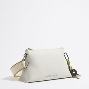 BIMBA Y LOLA Small off-white leather trapezium bag OFF WHITE UN adult