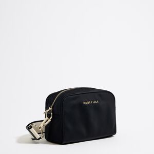 BIMBA Y LOLA Small black nylon crossbody bag BLACK UN adult