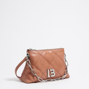 BIMBA Y LOLA Small powder pink leather trapezium bag DUSTY PINK UN adult