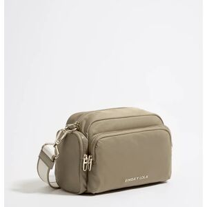 BIMBA Y LOLA Medium light khaki nylon crossbody bag LIGHT KHAKI UN adult