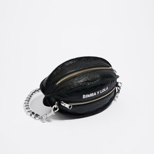 BIMBA Y LOLA Small black leather Pelota bag BLACK UN adult