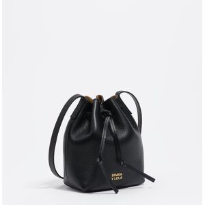 BIMBA Y LOLA Small black leather Carlino bucket bag BLACK UN adult BIMBA Y LOLA Small black leather Carlino bucket bag BLACK UN adult
