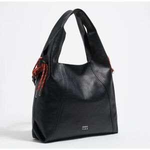 BIMBA Y LOLA Large black leather Paper bag BLACK UN adult BIMBA Y LOLA Large black leather Paper bag BLACK UN adult