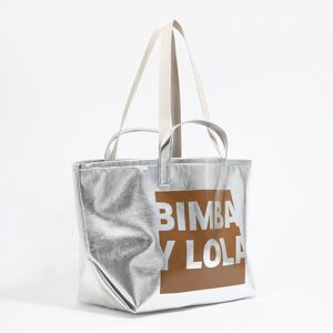 BIMBA Y LOLA Large silver shopper bag SILVER UN adult BIMBA Y LOLA Large silver shopper bag SILVER UN adult