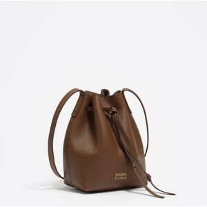 BIMBA Y LOLA Small oak leather Carlino bucket bag OAK UN adult BIMBA Y LOLA Small oak leather Carlino bucket bag OAK UN adult