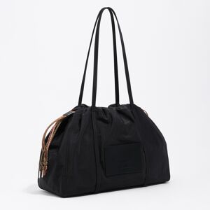 BIMBA Y LOLA Large black nylon shoulder bag BLACK UN adult BIMBA Y LOLA Large black nylon shoulder bag BLACK UN adult