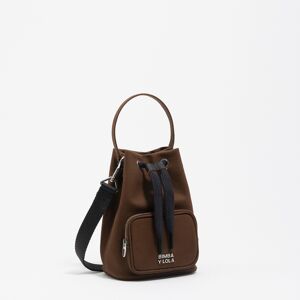 BIMBA Y LOLA Mini dark khaki waxed gabardine bag DARK KHAKI UN adult BIMBA Y LOLA Mini dark khaki waxed gabardine bag DARK KHAKI UN adult