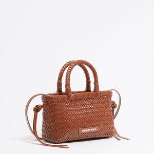 BIMBA Y LOLA Honey plaited leather mini bag HONEY UN adult BIMBA Y LOLA Honey plaited leather mini bag HONEY UN adult