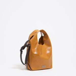BIMBA Y LOLA Caramel leather mini Paper bag CARAMEL UN adult BIMBA Y LOLA Caramel leather mini Paper bag CARAMEL UN adult