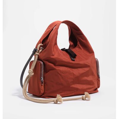 BIMBA Y LOLA Medium rust nylon handbag RUST UN adult BIMBA Y LOLA Medium rust nylon handbag RUST UN adult