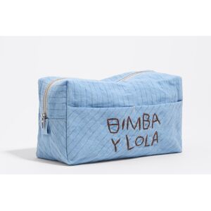BIMBA Y LOLA Large light blue linen make-up case LIGHT BLUE UN adult BIMBA Y LOLA Large light blue linen make-up case LIGHT BLUE UN adult