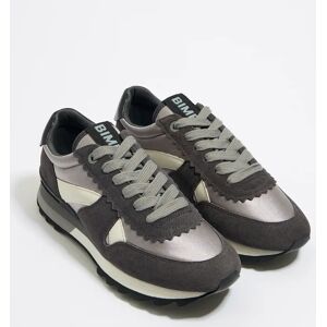 BIMBA Y LOLA Dark silver technical sneaker DARK SILVER 35 adult